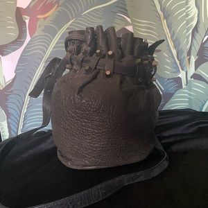 Alexander Wang smokey gunmetal Diego bucket bag